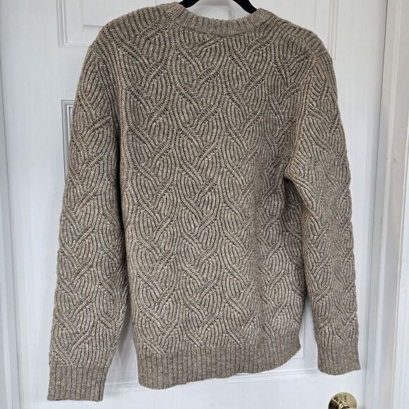 Express Unisex Wool Blend Cable Knit Sweater,Size S- oversized - Picture 2 of 4